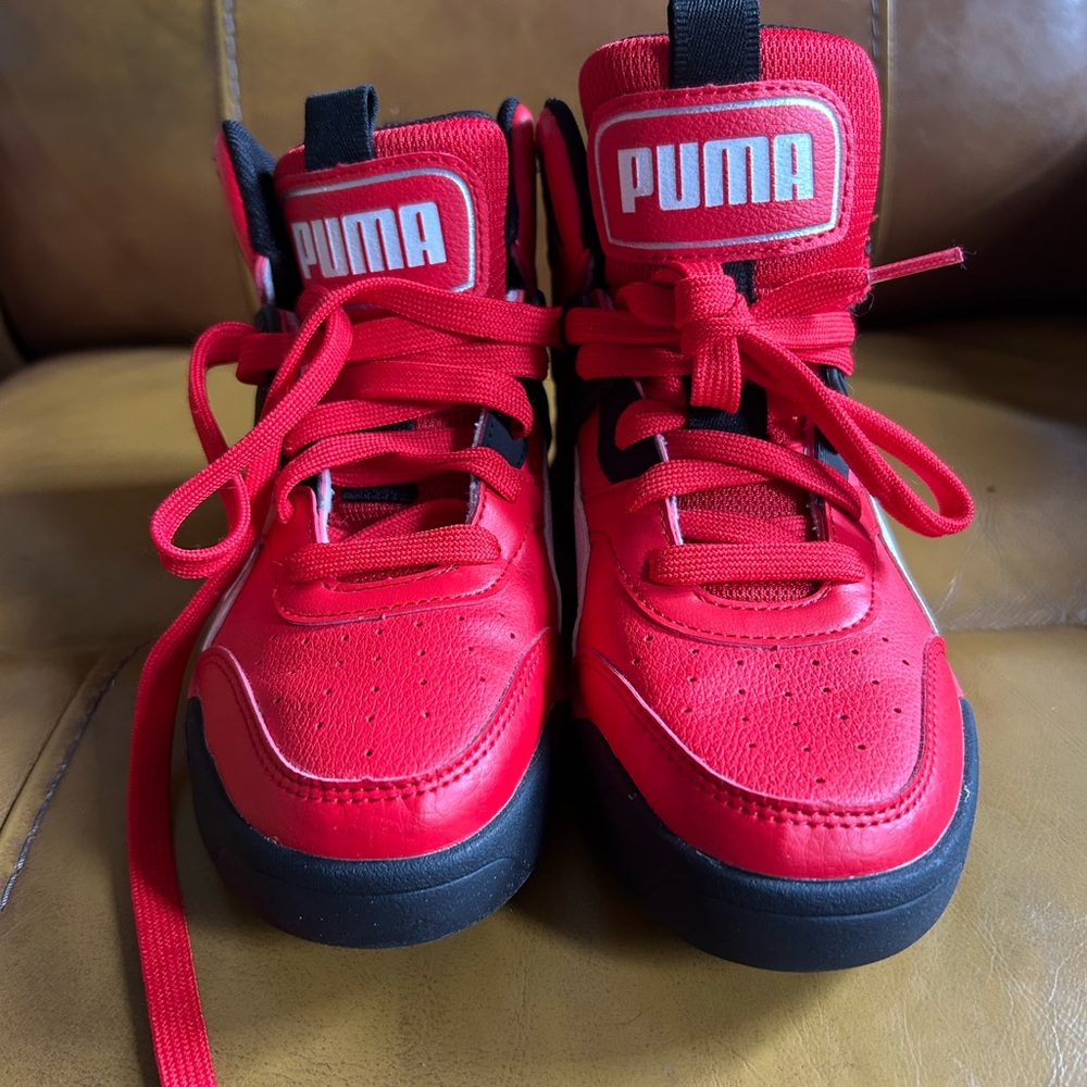 PUMA Backcourt Mid Men's Red/White Basketball Sneaker